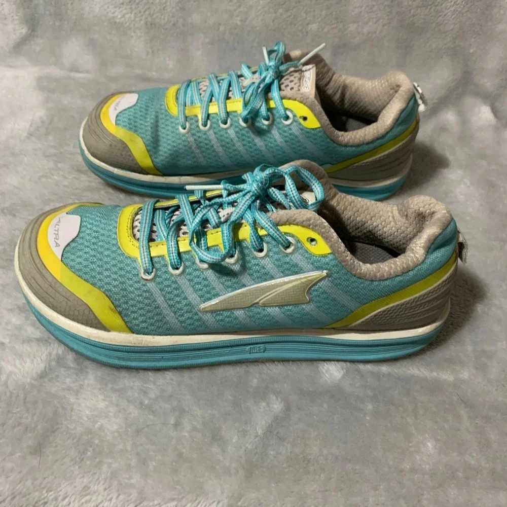 Altra Athletic Shoes Women's Teal Yellow US 9.5 Zero Drop Mesh Running